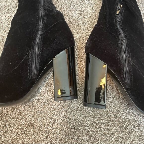 GUESS {6} Over-the-Knee Boots Black Lolo EUC Women’s Velvet Boot - Picture 5 of 10